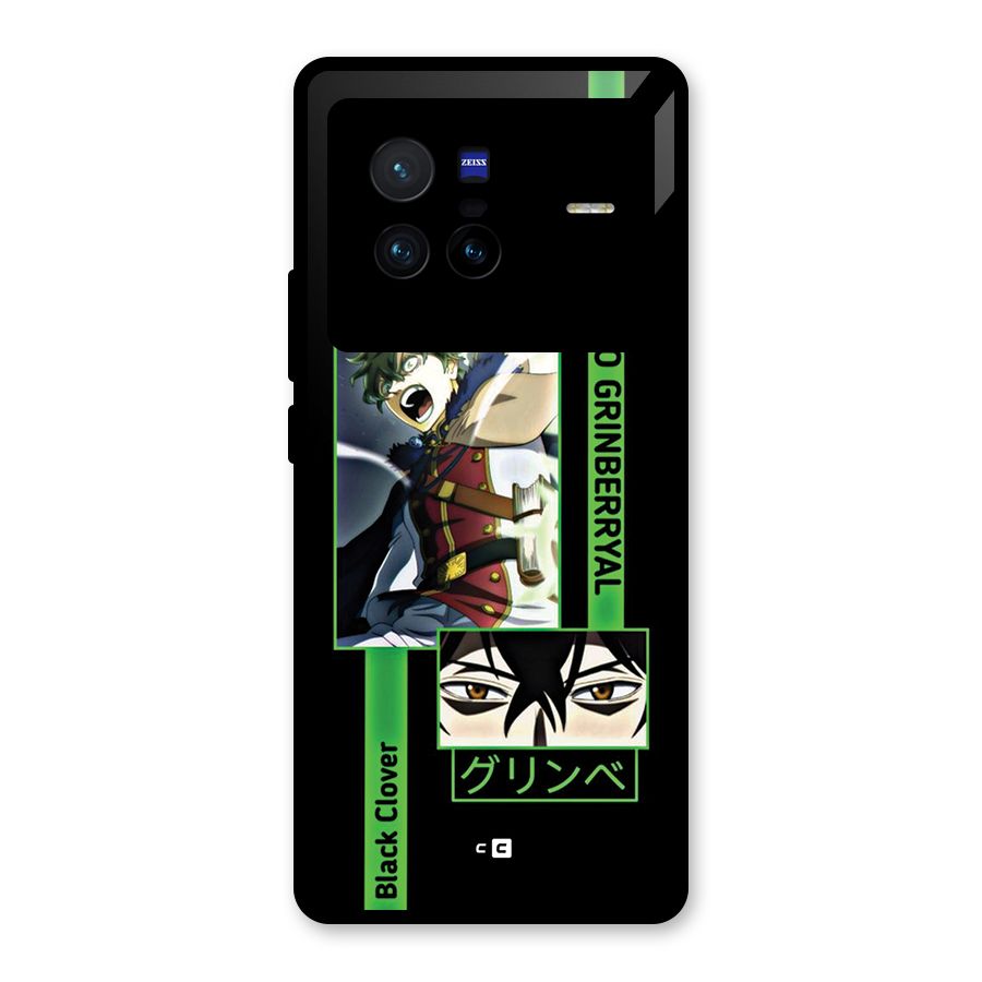 Yuno Black Clover Glass Back Case for Vivo X80