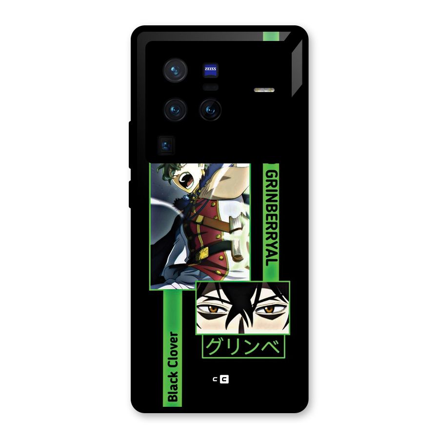 Yuno Black Clover Glass Back Case for Vivo X80 Pro