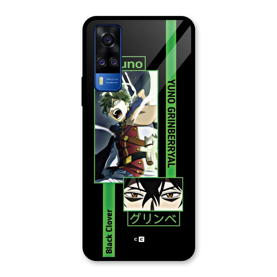 Yuno Black Clover Glass Back Case for Vivo Y31