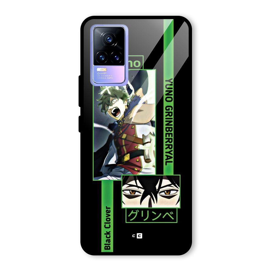 Yuno Black Clover Glass Back Case for Vivo Y73