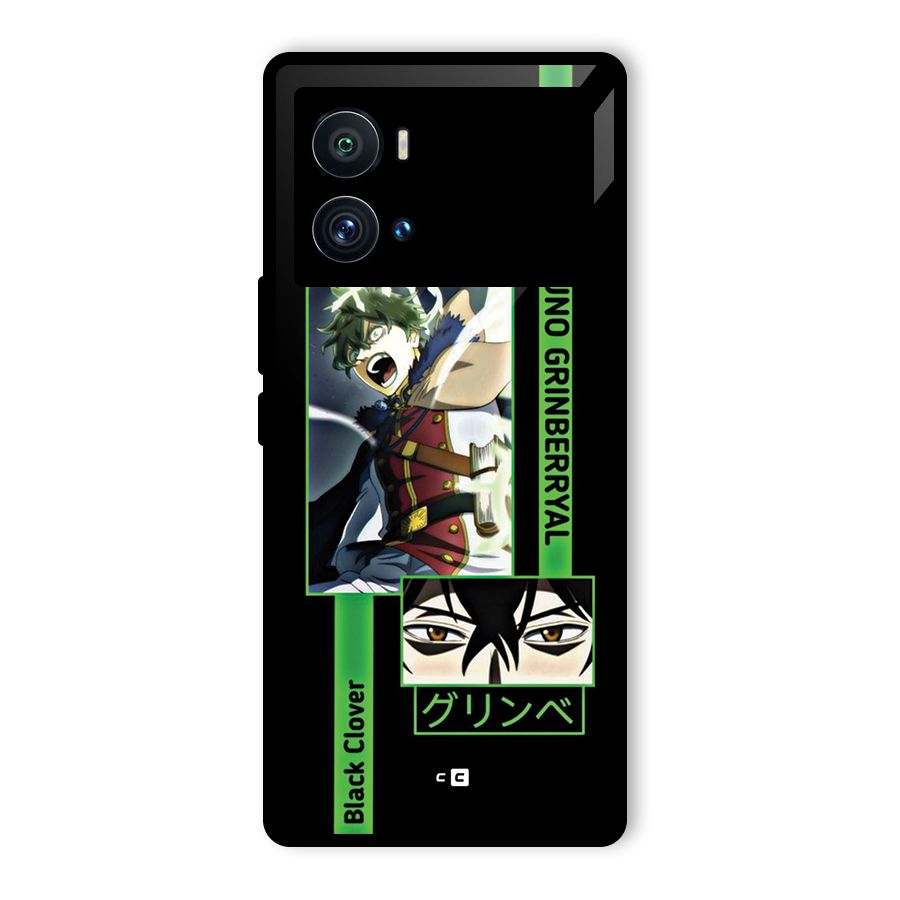 Yuno Black Clover Glass Back Case for Vivo iQOO 9 Pro