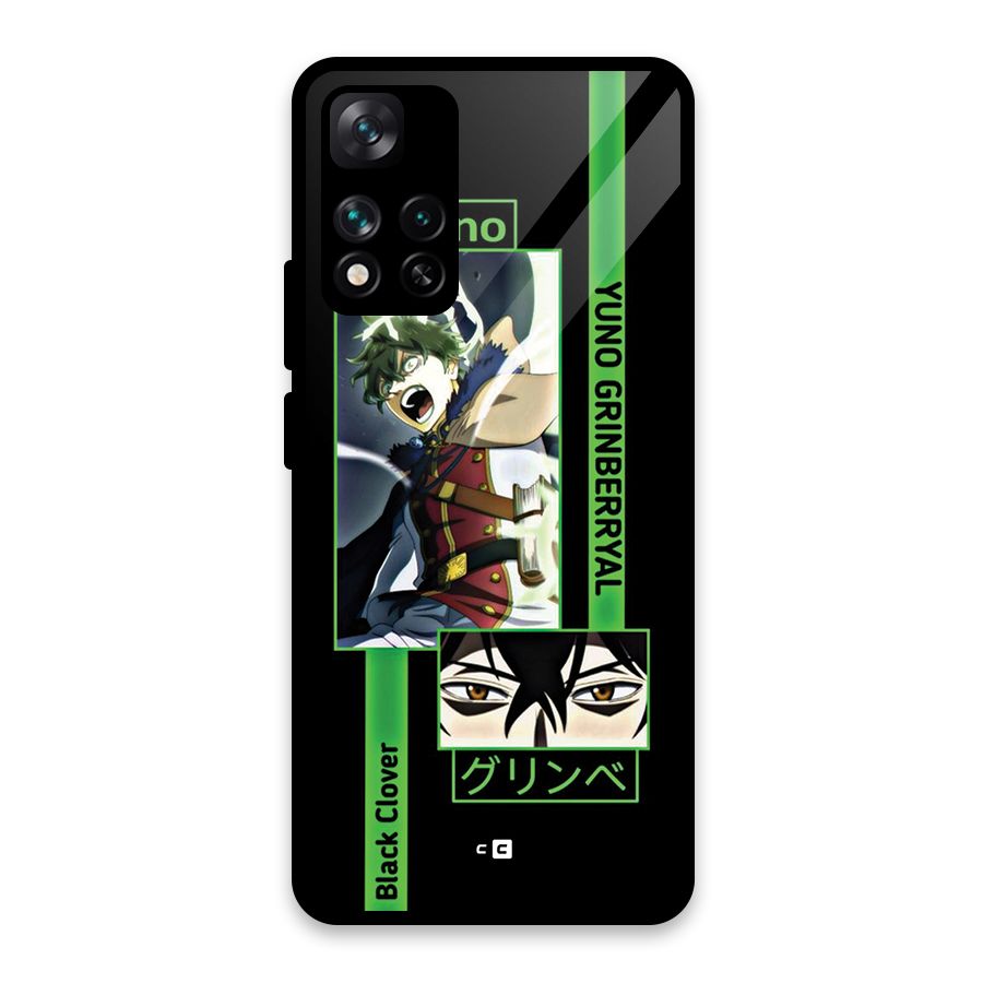 Yuno Black Clover Glass Back Case for Xiaomi 11i HyperCharge 5G