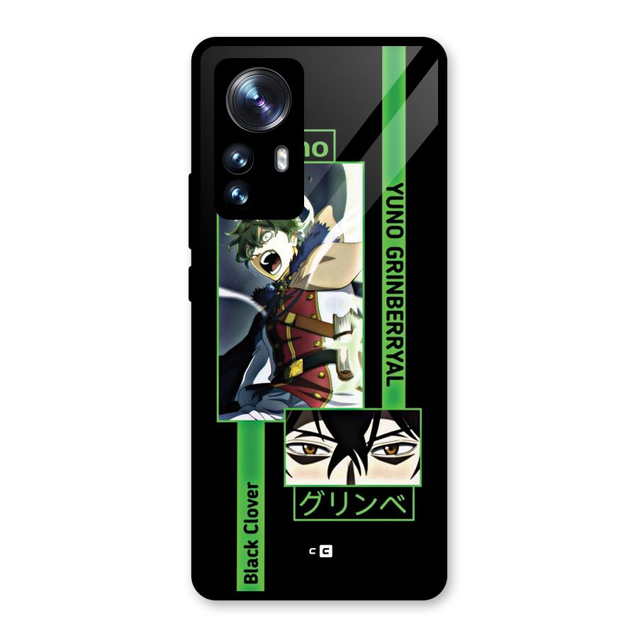 Yuno Black Clover Glass Back Case for Xiaomi 12 Pro