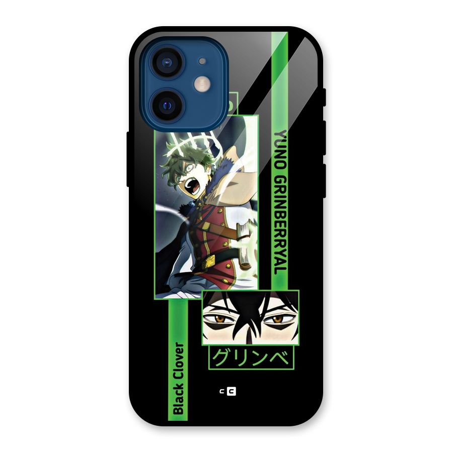Yuno Black Clover Glass Back Case for iPhone 12 Mini