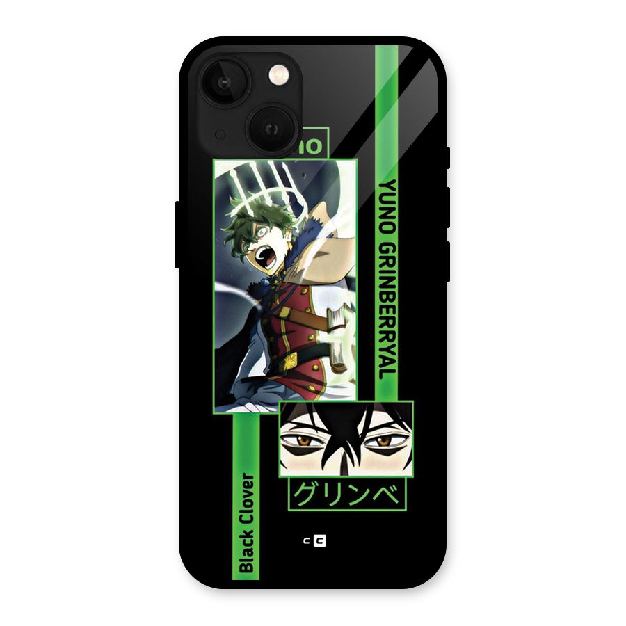 Yuno Black Clover Glass Back Case for iPhone 13