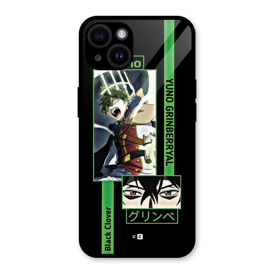 Yuno Black Clover Glass Back Case for iPhone 14