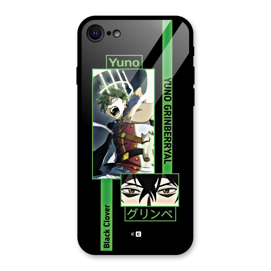 Yuno Black Clover Glass Back Case for iPhone 7
