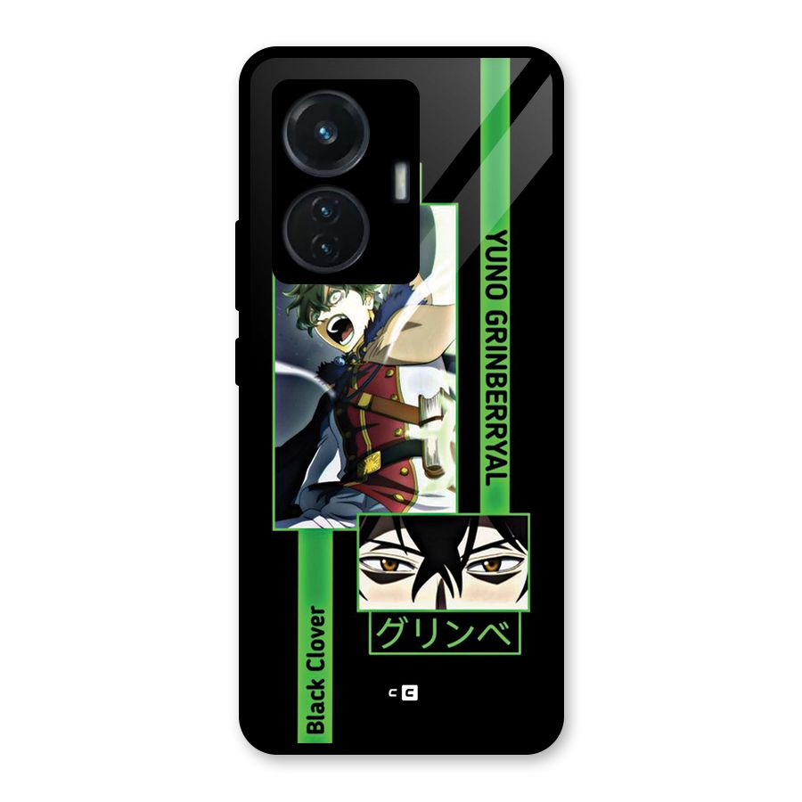 Yuno Black Clover Glass Back Case for iQOO Z6 44W