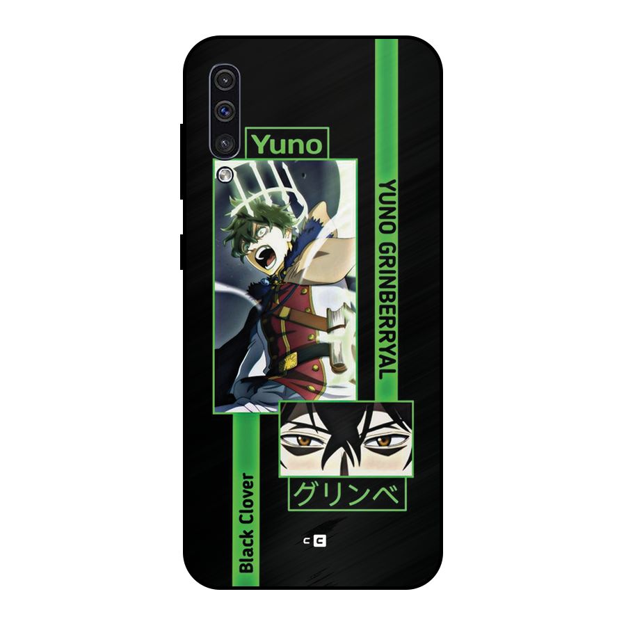 Yuno Black Clover Metal Back Case for Galaxy A30s