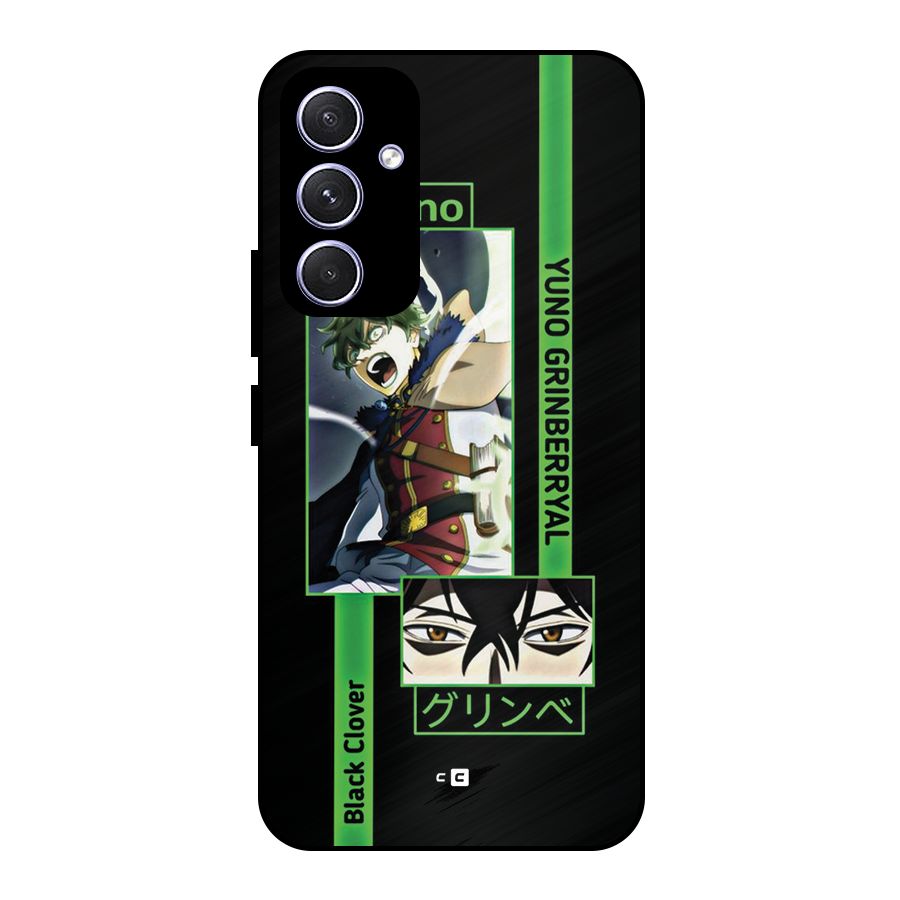 Yuno Black Clover Metal Back Case for Galaxy A54