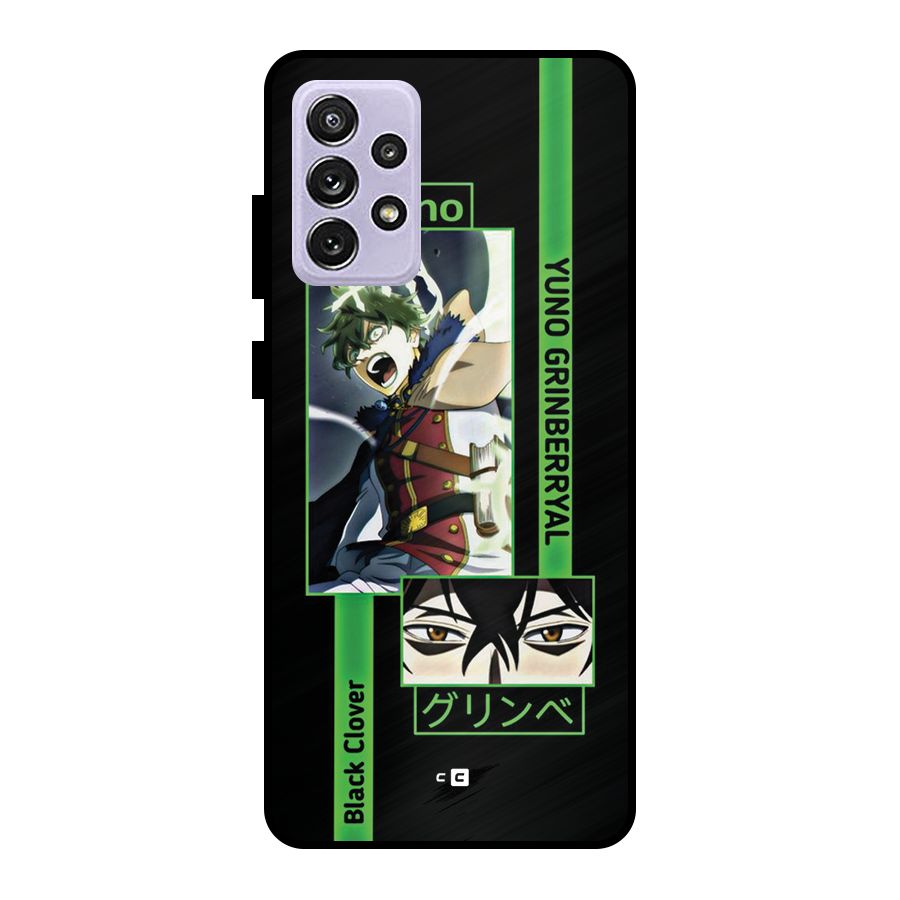 Yuno Black Clover Metal Back Case for Galaxy A72