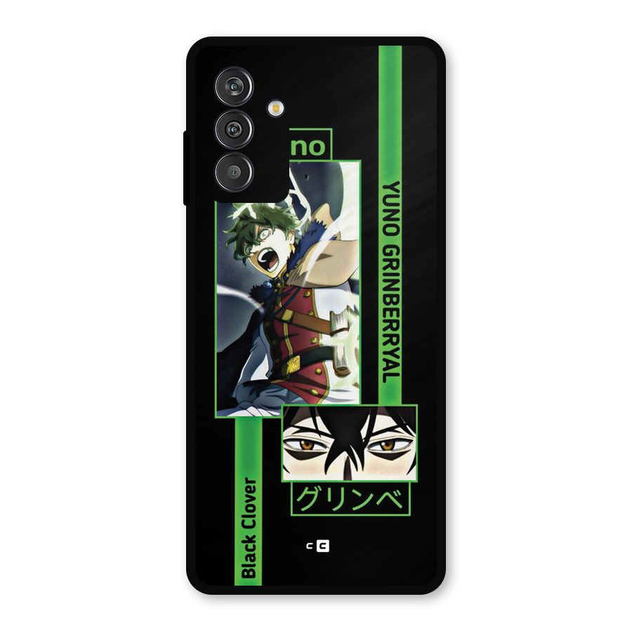 Yuno Black Clover Metal Back Case for Galaxy F13
