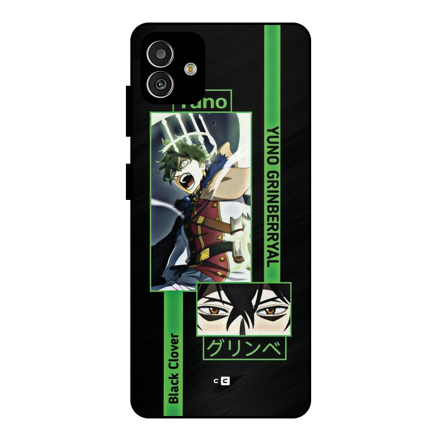 Yuno Black Clover Metal Back Case for Galaxy M13 5G