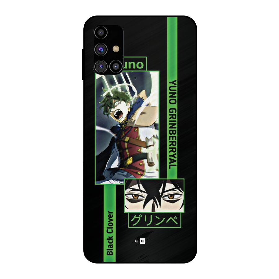 Yuno Black Clover Metal Back Case for Galaxy M31s
