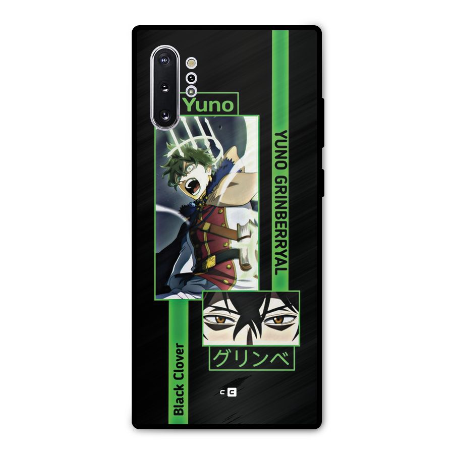 Yuno Black Clover Metal Back Case for Galaxy Note 10 Plus
