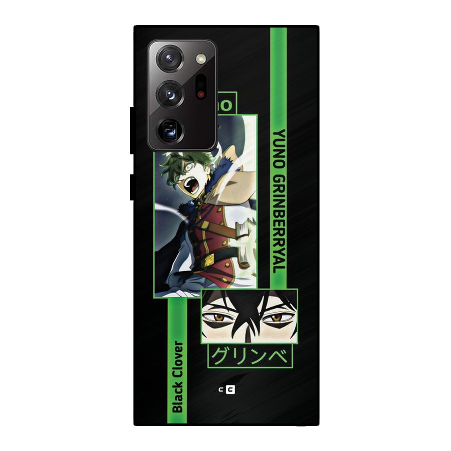 Yuno Black Clover Metal Back Case for Galaxy Note 20 Ultra
