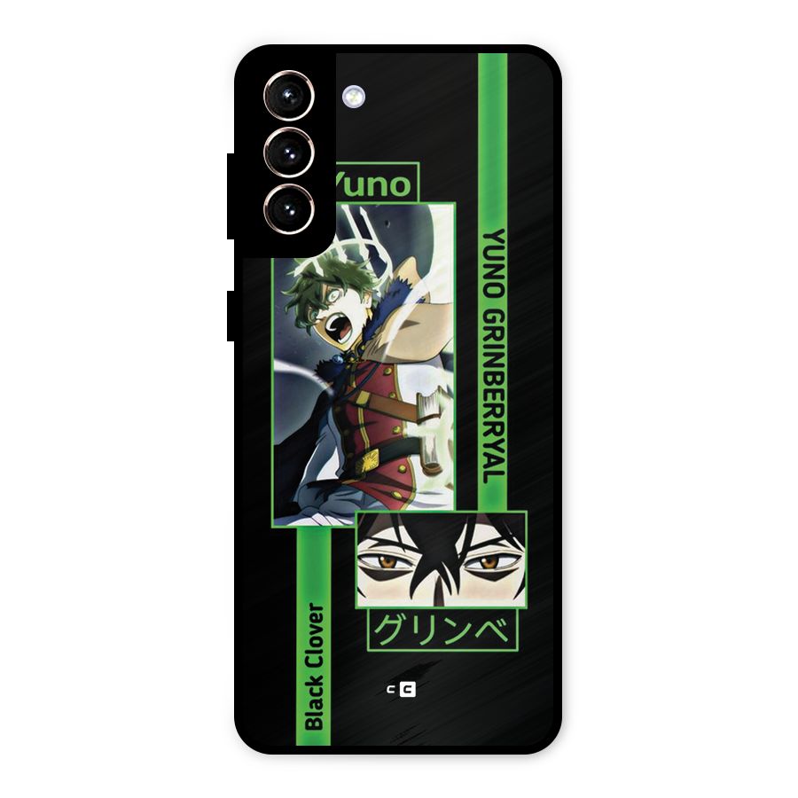 Yuno Black Clover Metal Back Case for Galaxy S21 Plus