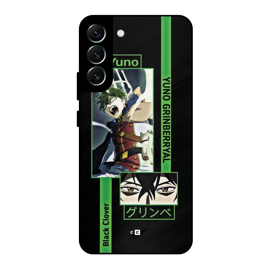 Yuno Black Clover Metal Back Case for Galaxy S22 Plus 5G
