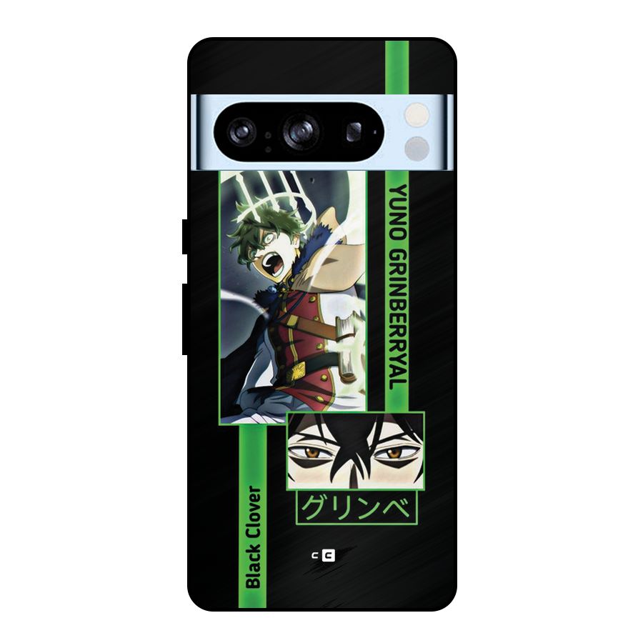 Yuno Black Clover Metal Back Case for Google Pixel 8 Pro