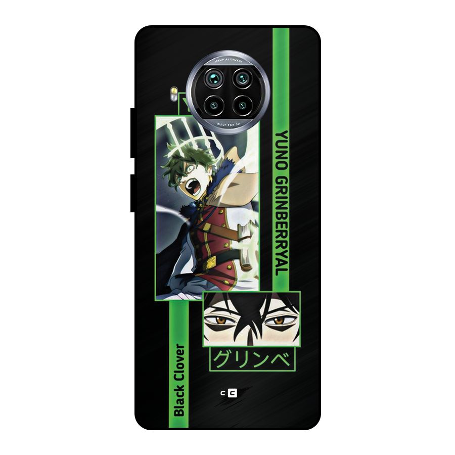 Yuno Black Clover Metal Back Case for Mi 10i