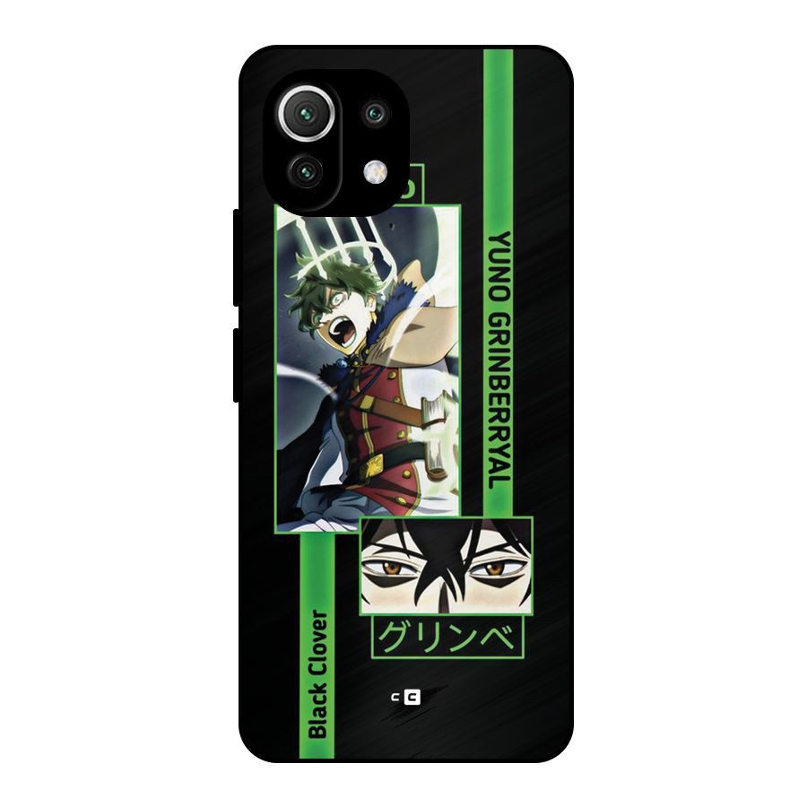 Yuno Black Clover Metal Back Case for Mi 11 Lite