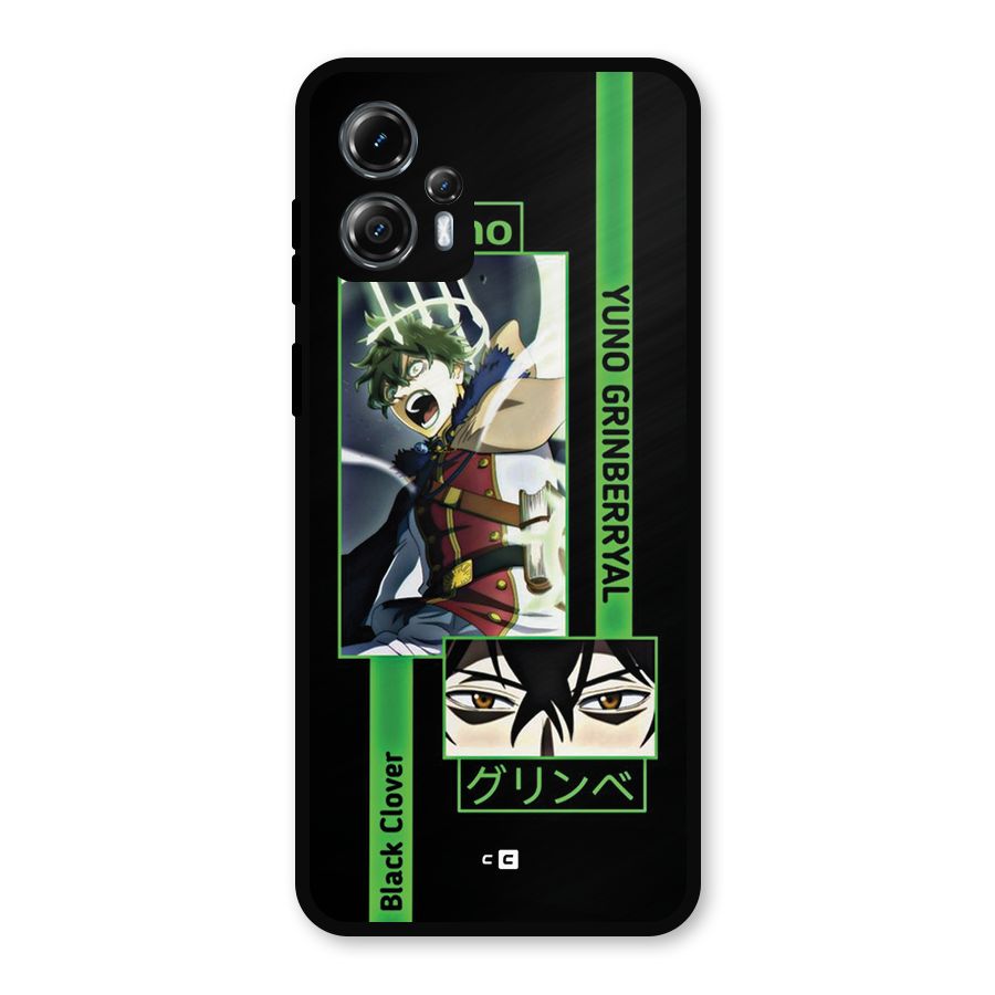 Yuno Black Clover Metal Back Case for Moto G13