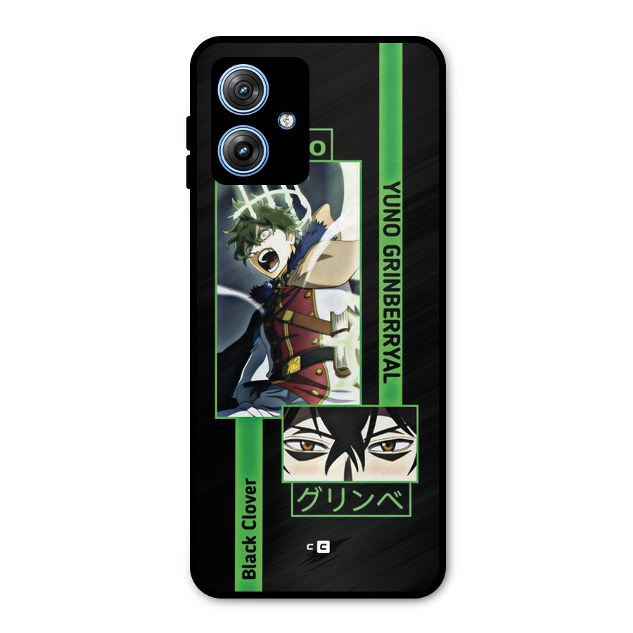 Yuno Black Clover Metal Back Case for Moto G54