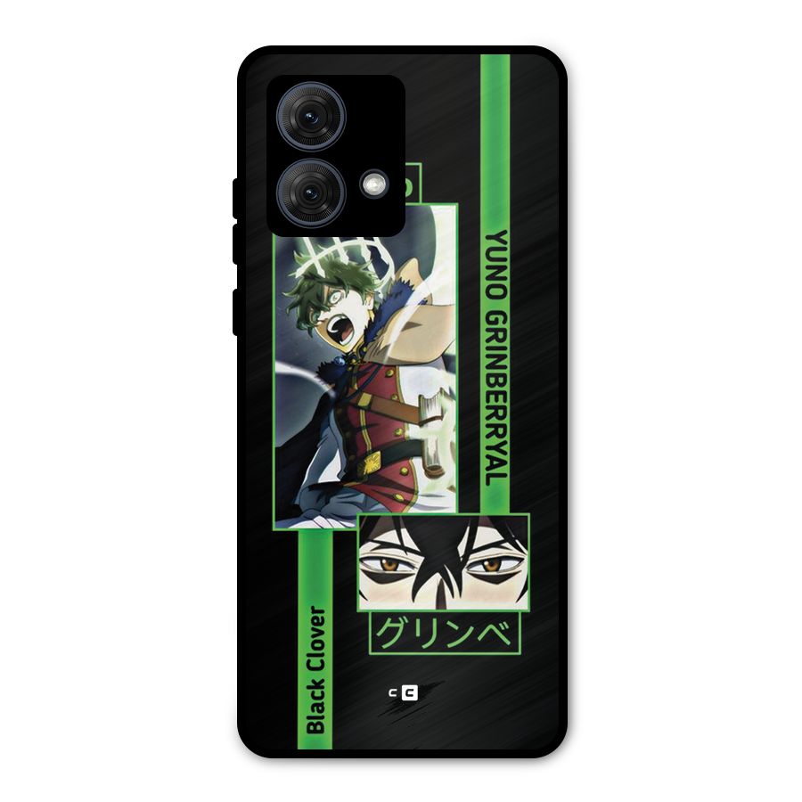 Yuno Black Clover Metal Back Case for Moto G84