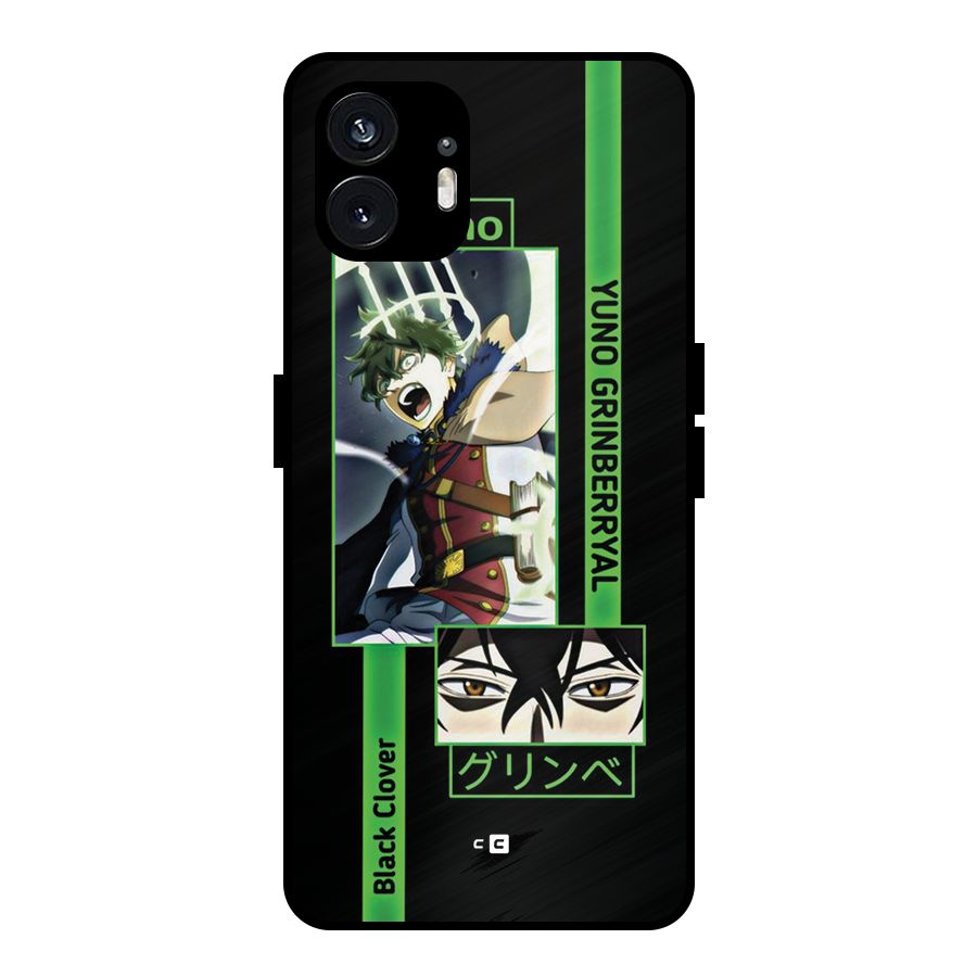 Yuno Black Clover Metal Back Case for Nothing Phone 2