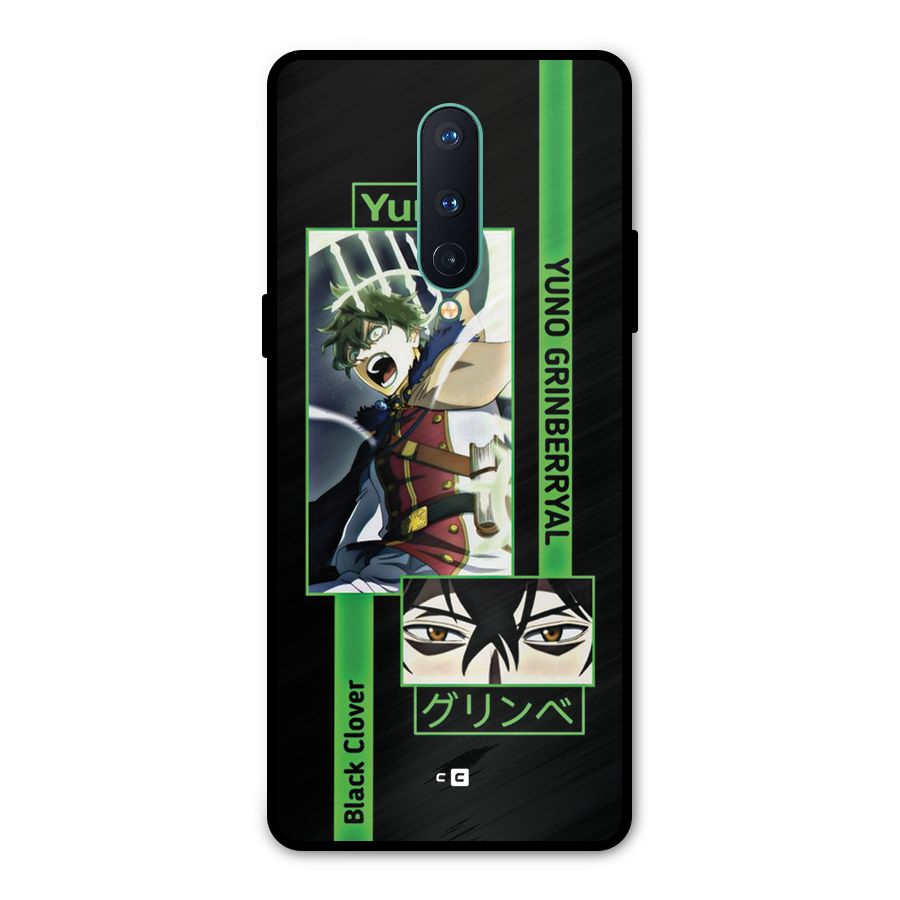 Yuno Black Clover Metal Back Case for OnePlus 8