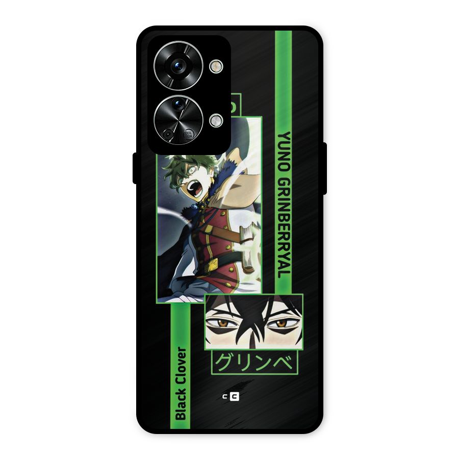Yuno Black Clover Metal Back Case for OnePlus Nord 2T