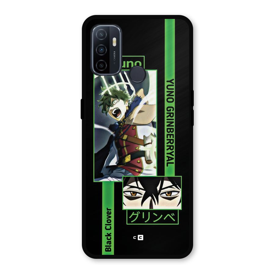 Yuno Black Clover Metal Back Case for Oppo A53