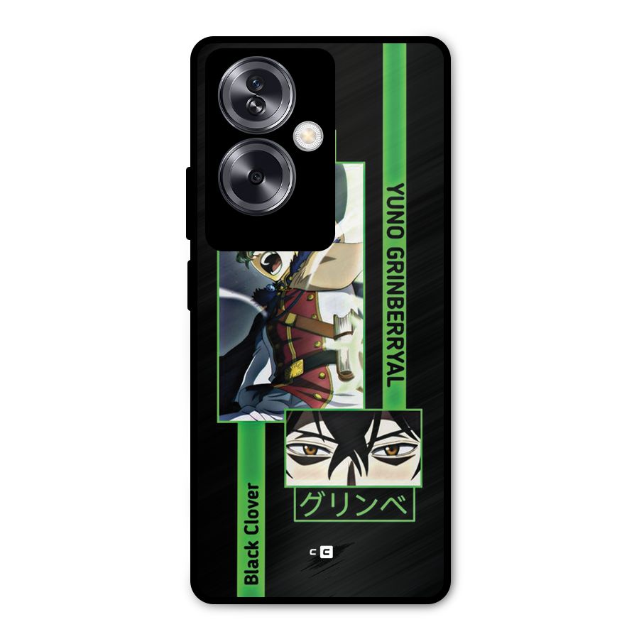 Yuno Black Clover Metal Back Case for Oppo A79 5G