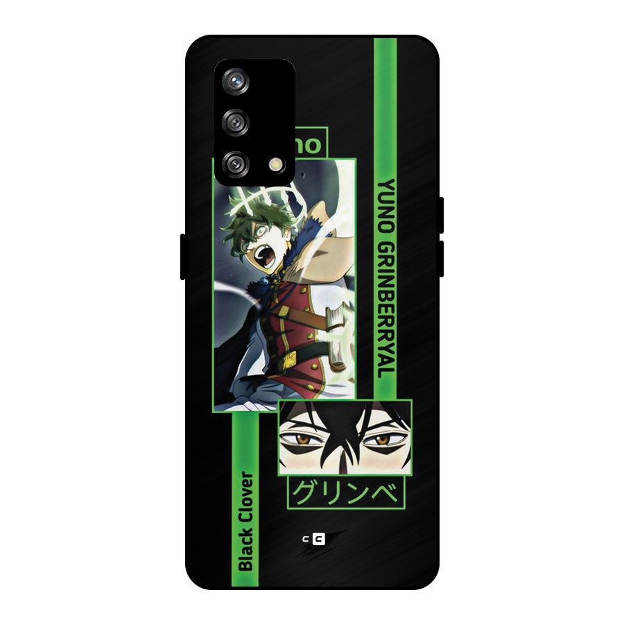 Yuno Black Clover Metal Back Case for Oppo F19
