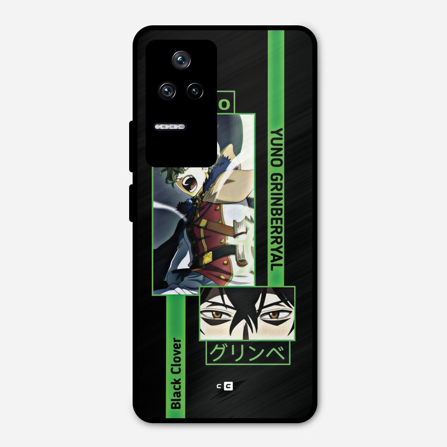 Yuno Black Clover Metal Back Case for Poco F4 5G
