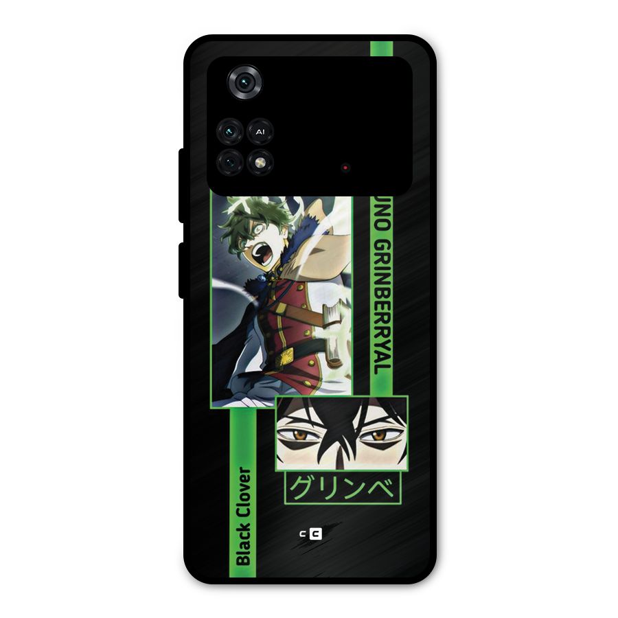 Yuno Black Clover Metal Back Case for Poco M4 Pro 4G