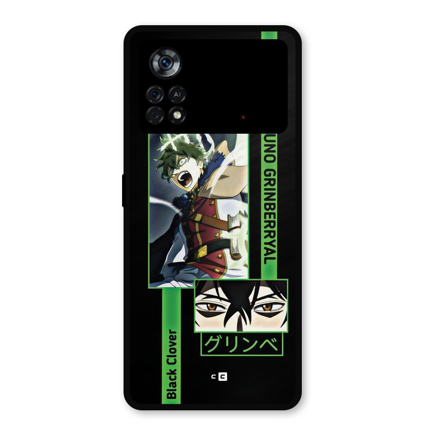 Yuno Black Clover Metal Back Case for Poco X4 Pro 5G