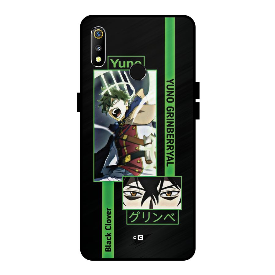 Yuno Black Clover Metal Back Case for Realme 3i