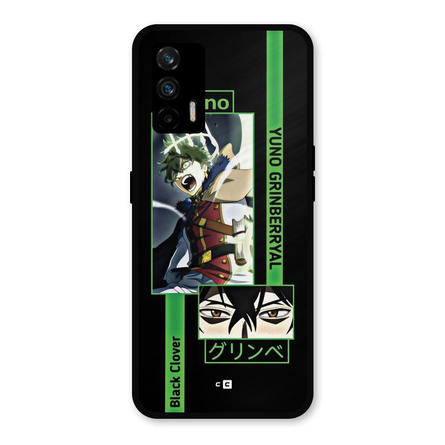 Yuno Black Clover Metal Back Case for Realme X7 Max