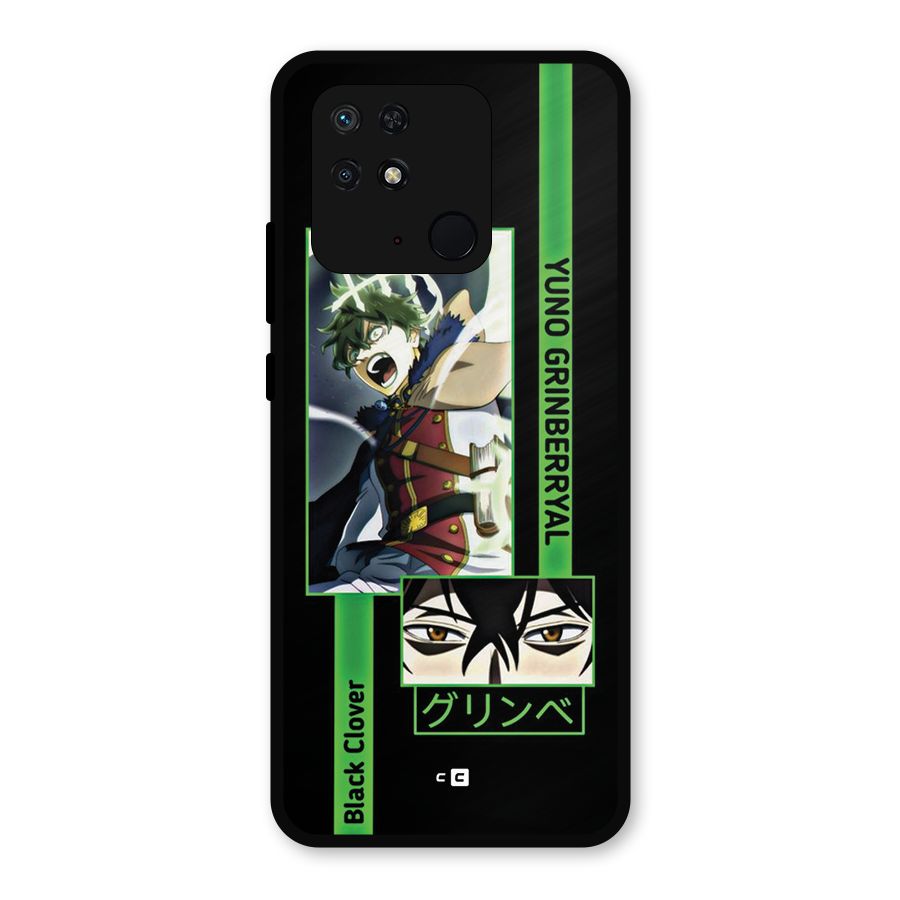 Yuno Black Clover Metal Back Case for Redmi 10 Power