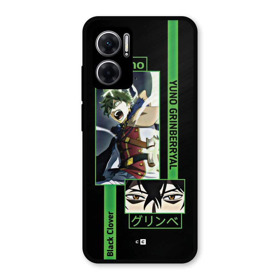 Yuno Black Clover Metal Back Case for Redmi 11 Prime 5G