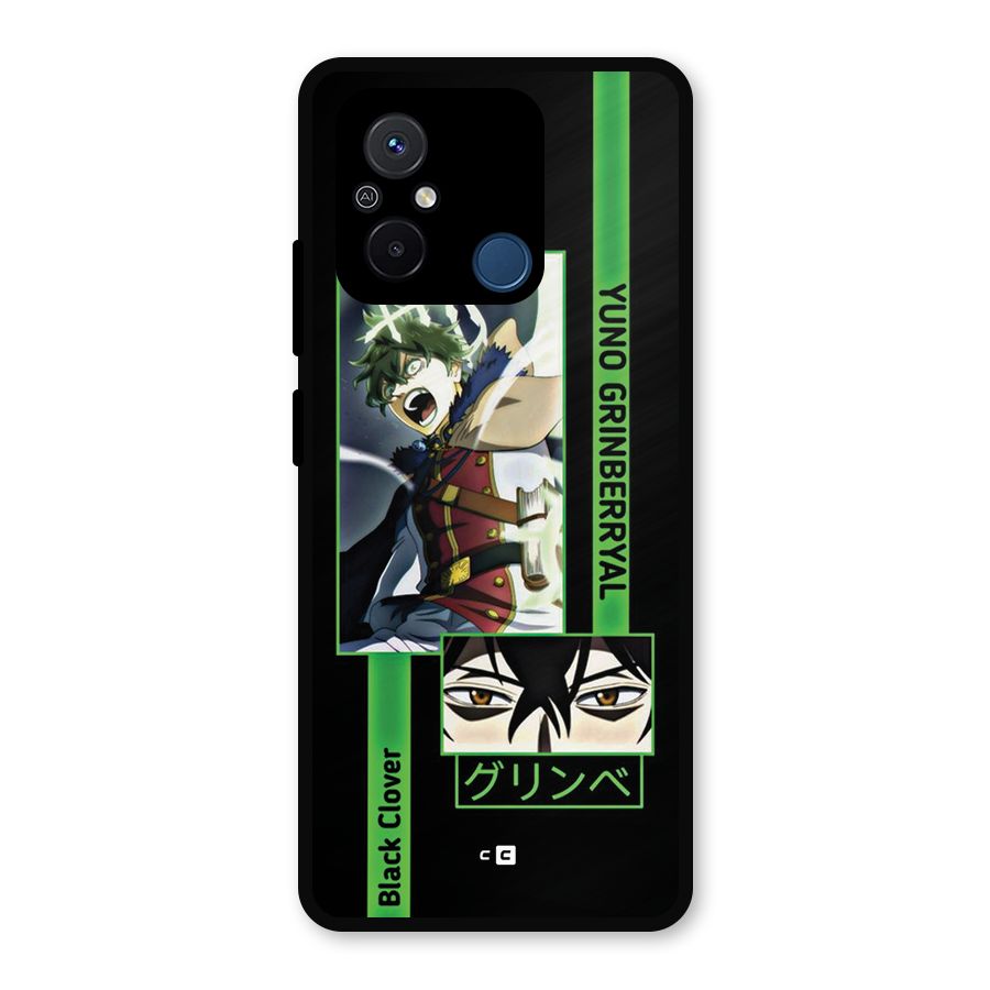 Yuno Black Clover Metal Back Case for Redmi 12C