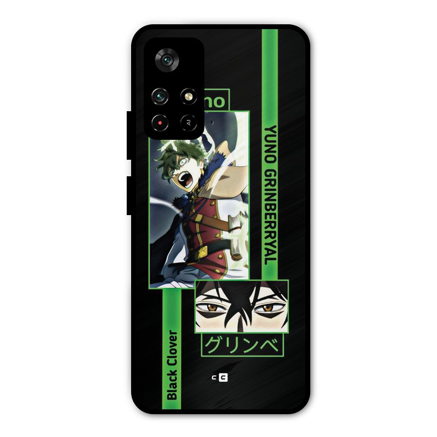 Yuno Black Clover Metal Back Case for Redmi Note 11T 5G