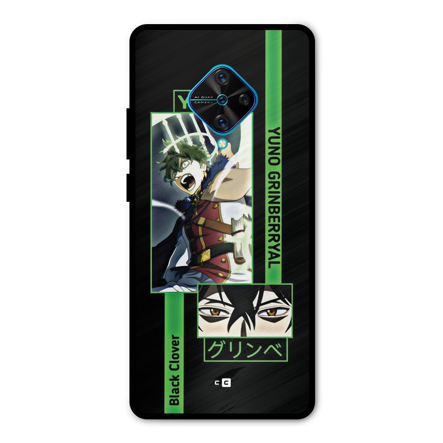 Yuno Black Clover Metal Back Case for Vivo S1 Pro