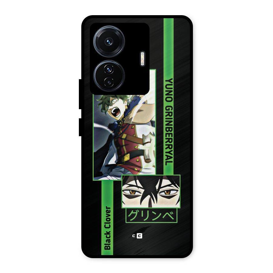 Yuno Black Clover Metal Back Case for Vivo T1 Pro