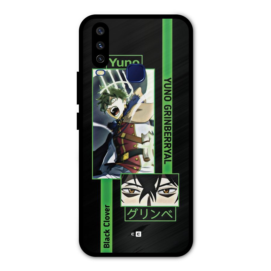 Yuno Black Clover Metal Back Case for Vivo U10