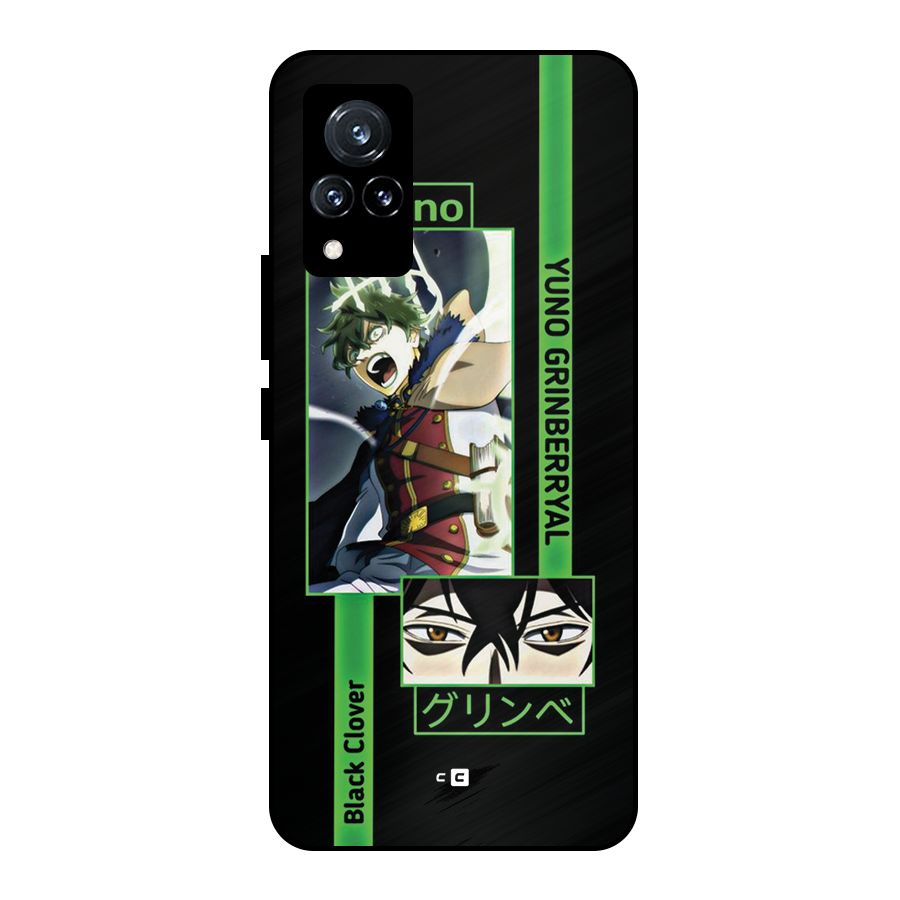 Yuno Black Clover Metal Back Case for Vivo V21 5G