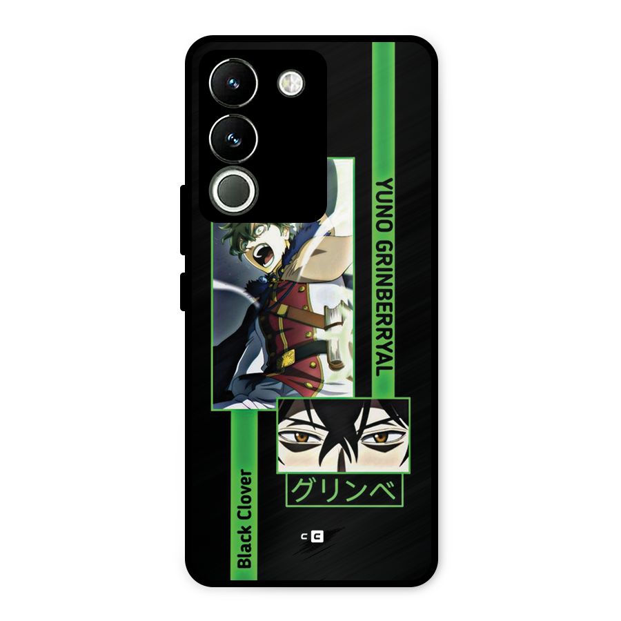 Yuno Black Clover Metal Back Case for Vivo Y200