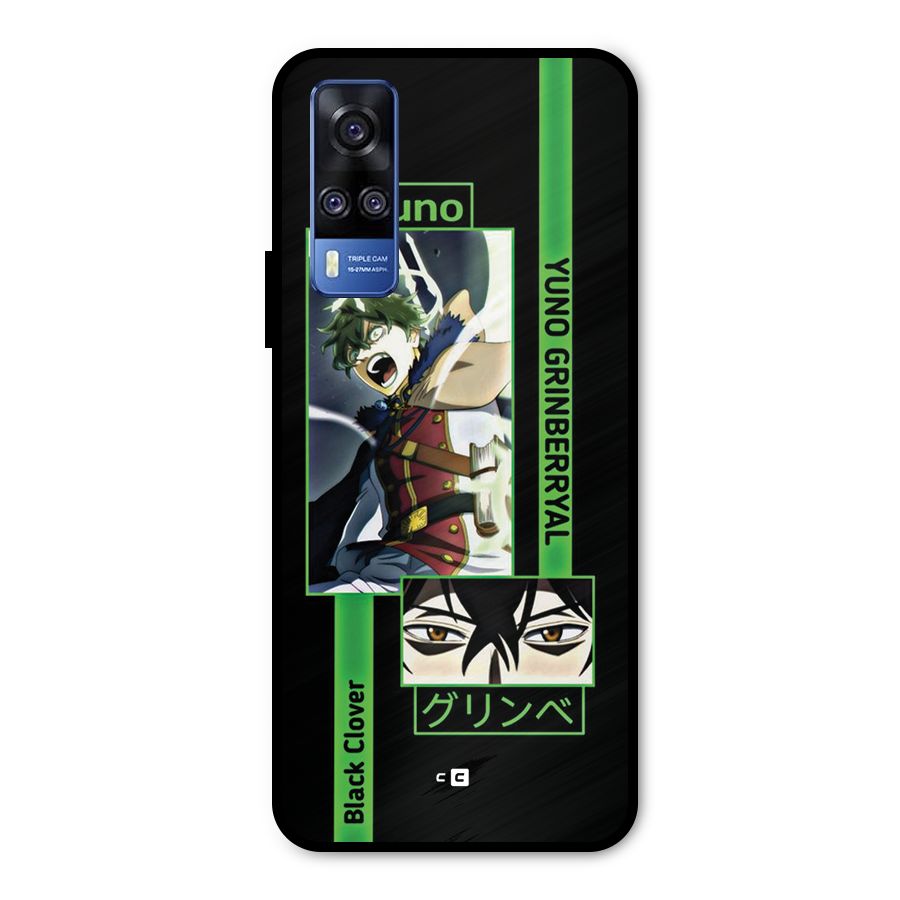Yuno Black Clover Metal Back Case for Vivo Y31