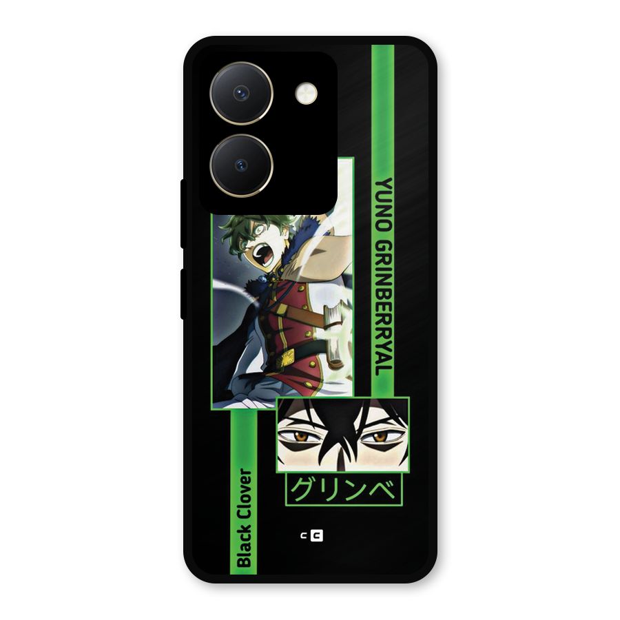 Yuno Black Clover Metal Back Case for Vivo Y36